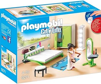 Playmobil 9271 City Life Çalışan Lambalı Yatak Odası, eğlenceli ve