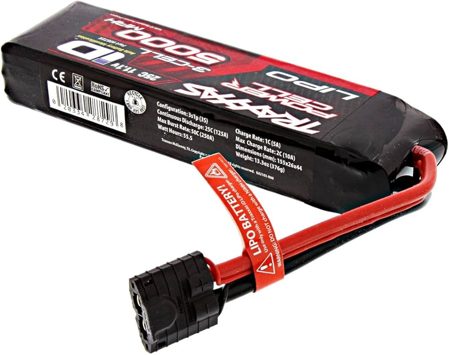Amazon | ハイテック トラクサス リポバッテリー 5000mAh 11.1V 3-Cell