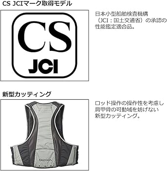 Amazon | ダイワ(DAIWA) フローティングベスト DF－3623 グレー