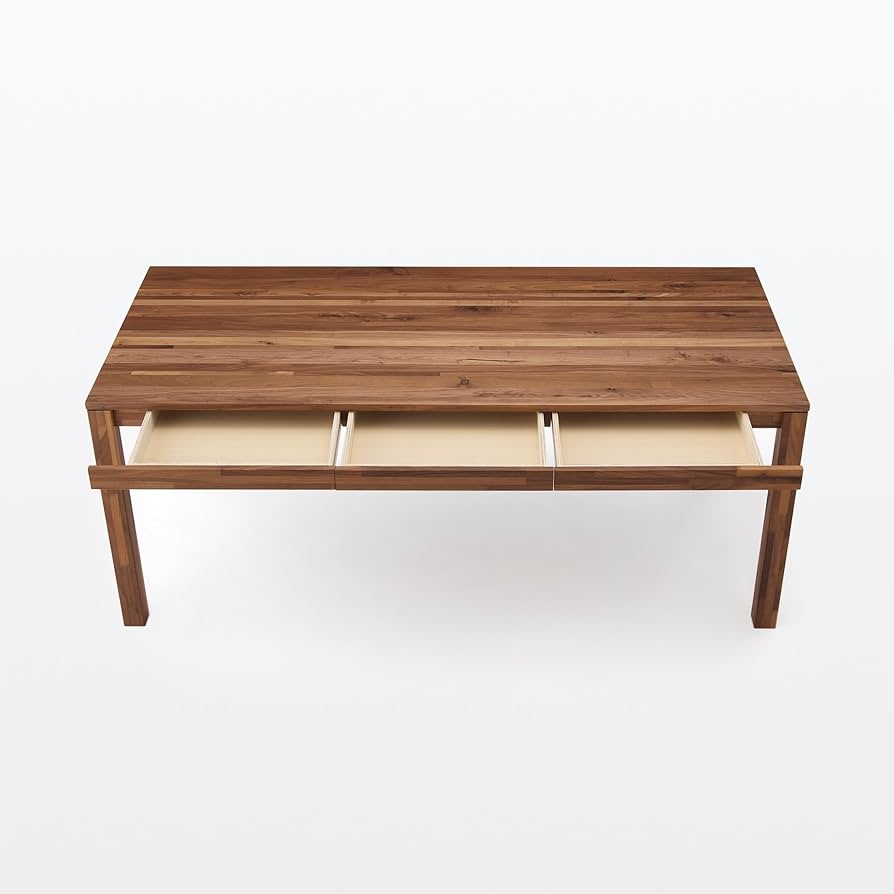 Amazon.co.jp: 無印良品 木製テーブル ウォールナット材 幅180×奥行80