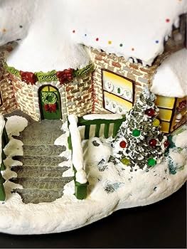 トーマスキンケード 雪景色 村のクリスマス列車 ミニチュア ジオラマ