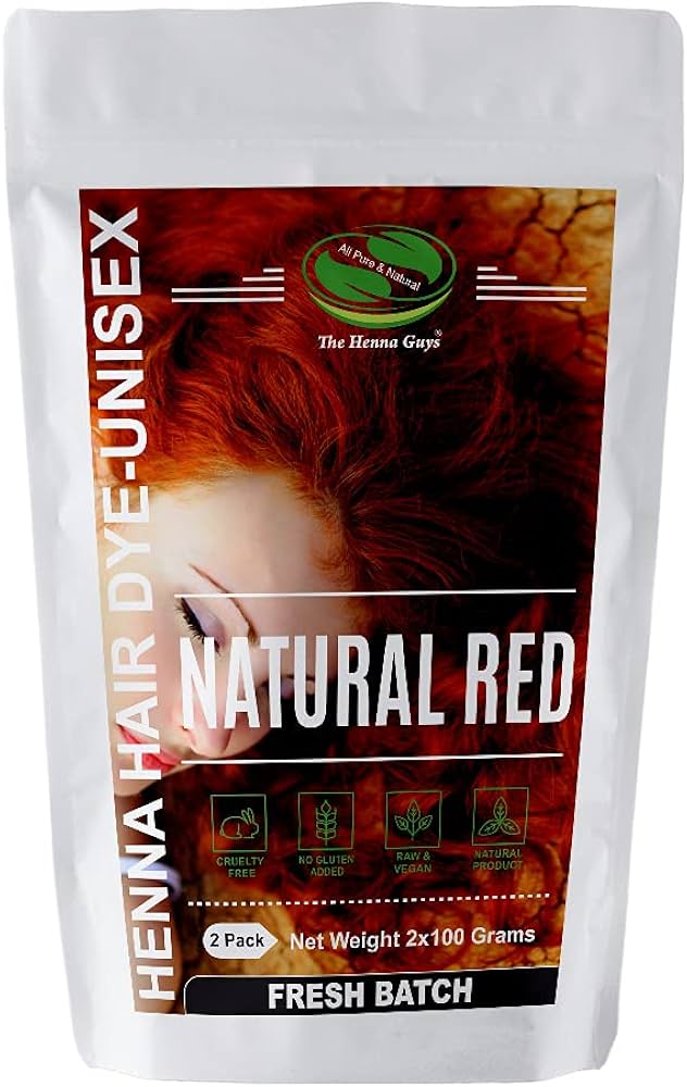 Amazon.com : 2 Packs Of Natural Red Henna Hair & Beard Color/Dye