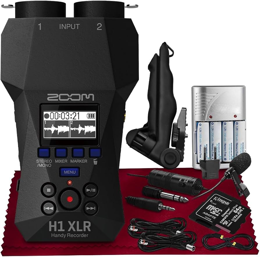 Amazon | Zoom H1 XLR ハンディレコーダー、32ビットフロート、2 XLR