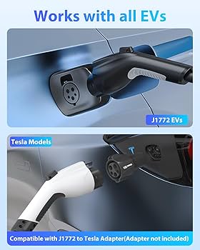 Amazon.co.jp: EVDANCE EV充電器延長ケーブル J1772 延長ケーブル 40A