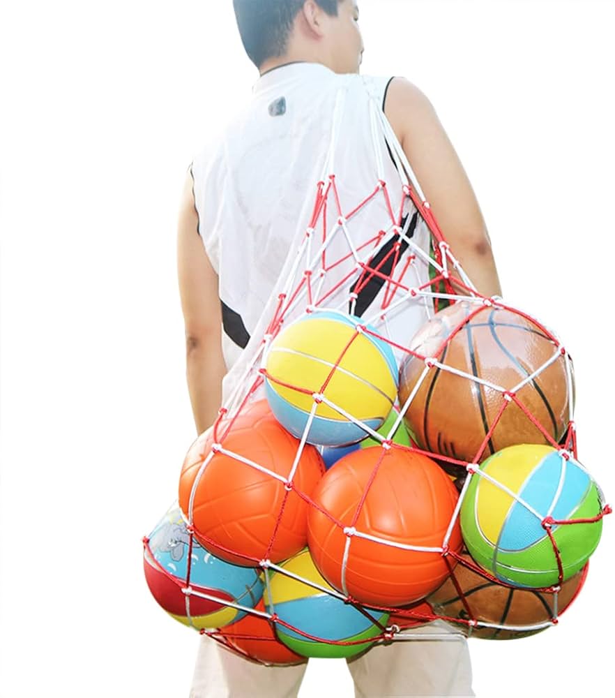 Amazon | ボールバッグ ボールネット 2点セット 10個入れ 特大サイズ