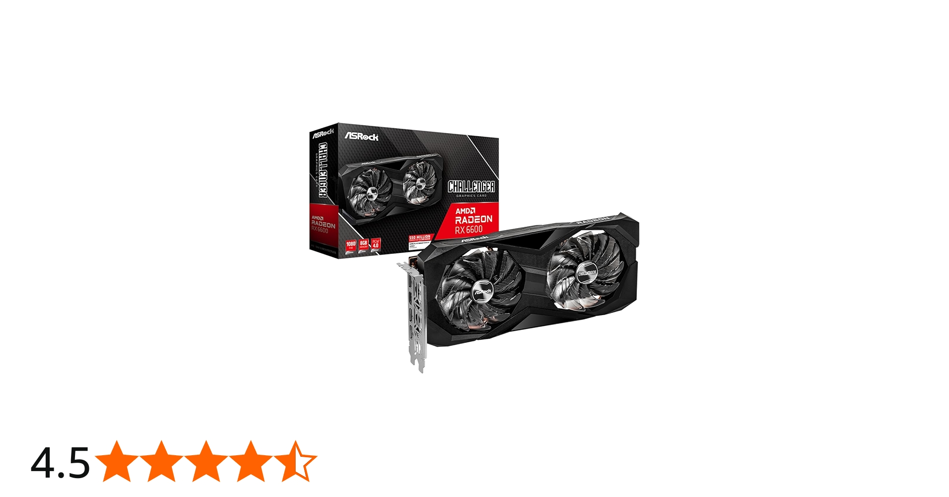 Amazon | ASRock グラフィックボード AMD Radeon RX6600 GDDR6 8GB