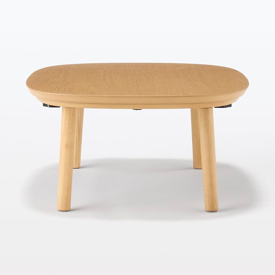 Amazon | 無印良品 こたつにもなるローテーブル ナチュラル 小 幅72