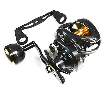 ジギングリール レッド 船釣り 海釣り ベイトリール パワーハンドル