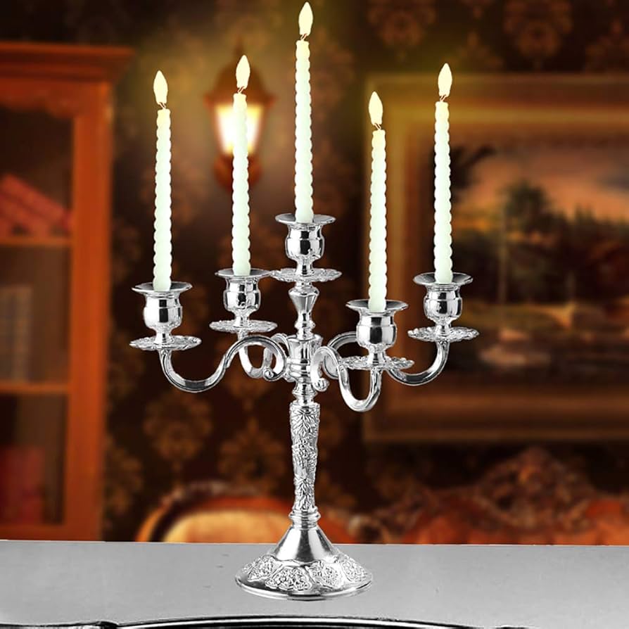 Amazon｜5本の腕 燭台 キャンドルホルダー 、 ビンテージ 金属