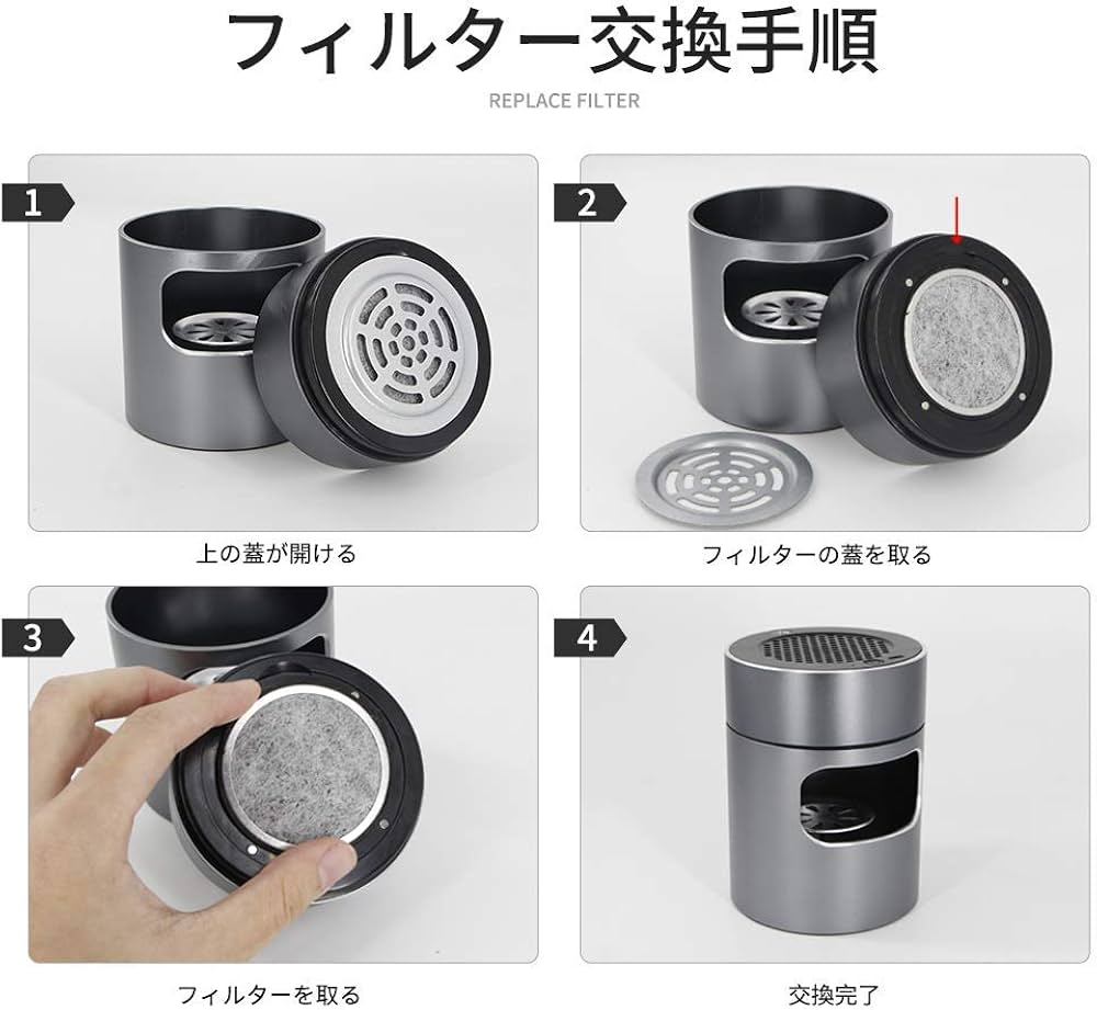Amazon.co.jp: 灰皿 空気清浄機 脱臭機 卓上 イオン発生器 スモーク