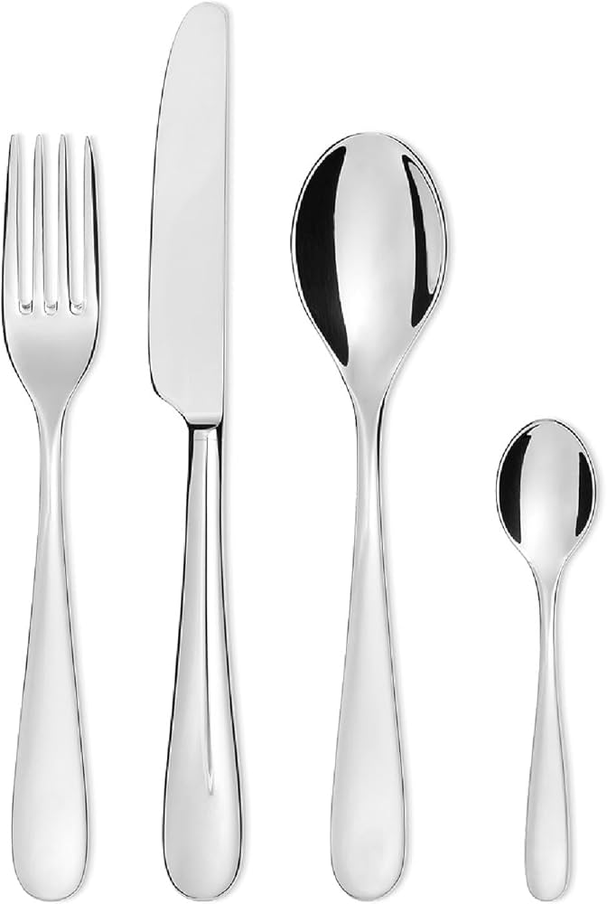 Amazon.com | Alessi 5180S24 Nuovo Milano - Design Cutlery Set, 18