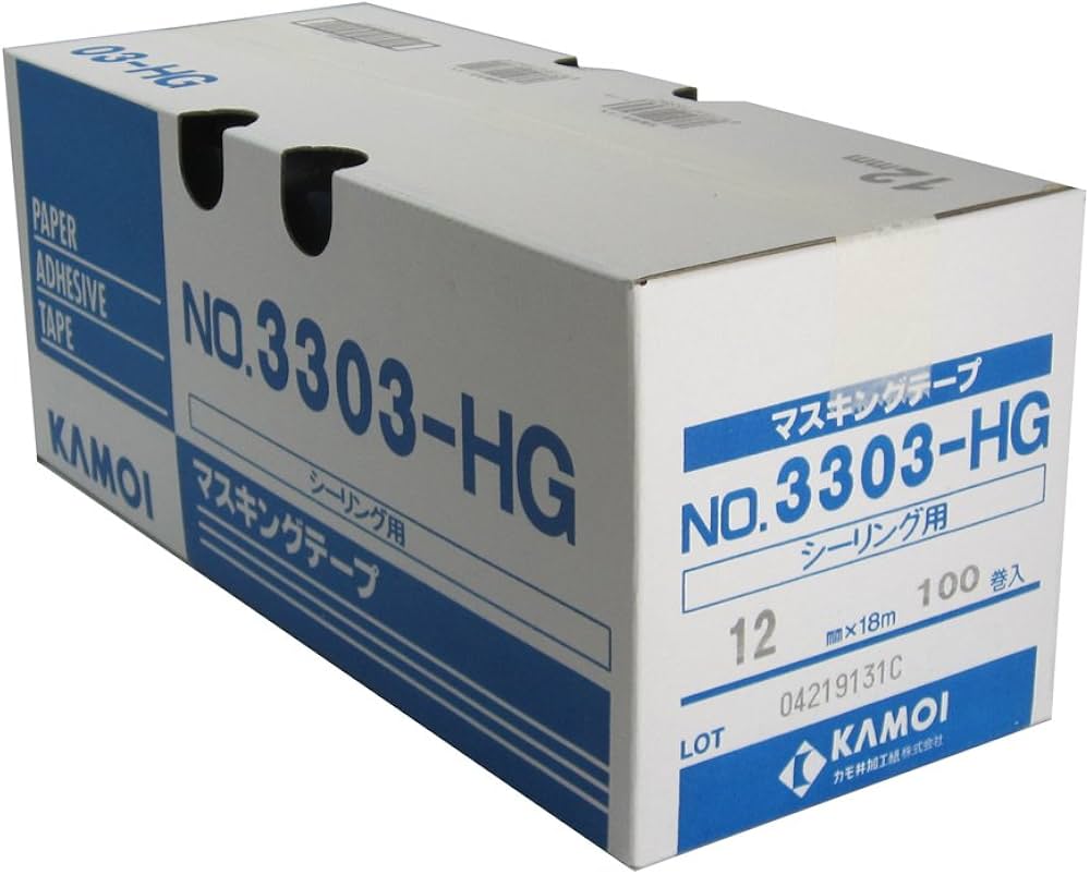 Amazon | カモ井 マスキングテープ No.3303-HG シーリング用 12mm×18m