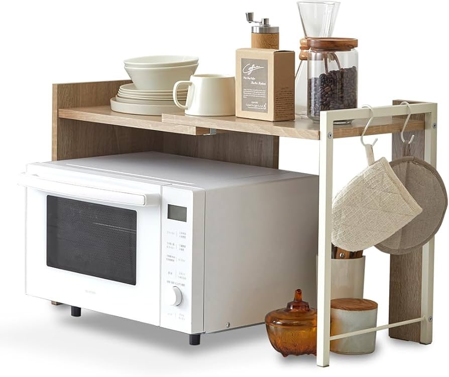 Amazon.co.jp: アイリスオーヤマ レンジラック レンジ台 キッチン