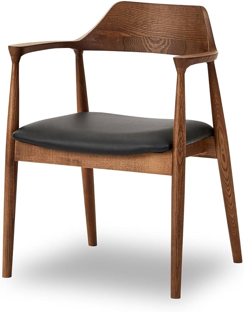 Amazon｜関家具 ダイニングチェア 食卓椅子 木製 肘付き ロジャー