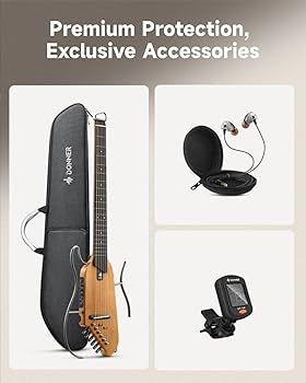 Amazon.com: Donner HUSH I Guitar For Travel - Portable Ultra-Light