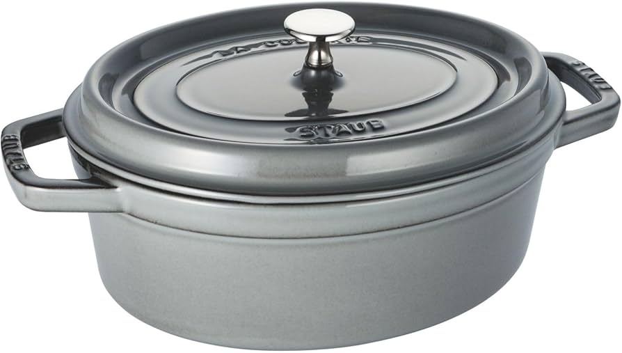 Amazon｜staub ストウブ 「 ピコ ココット オーバル グレー 27cm