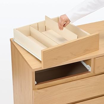 Amazon｜MUJI 無印良品 木製チェスト4段 幅88×奥行44×高さ83cm