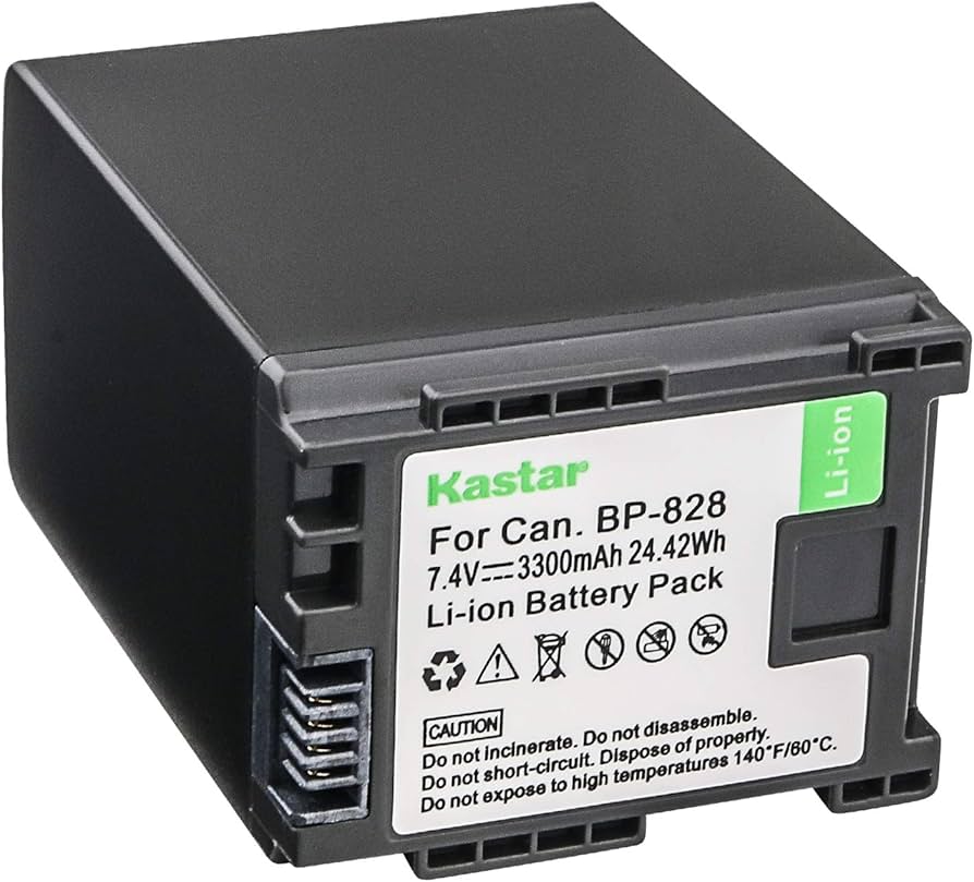 Amazon.com : Kastar Battery for Canon BP-828 BP-820 VIXIA GX10