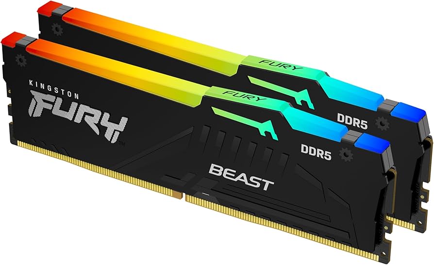 Kingston FURY Beast RGB 32GB (2x16GB) 6000MT/s DDR5 CL30 Desktop
