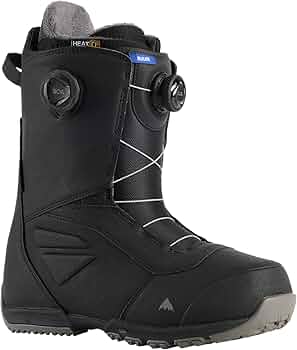2024 Burton Ruler BOA Mens 10 Black Snowboard Boots, Boots