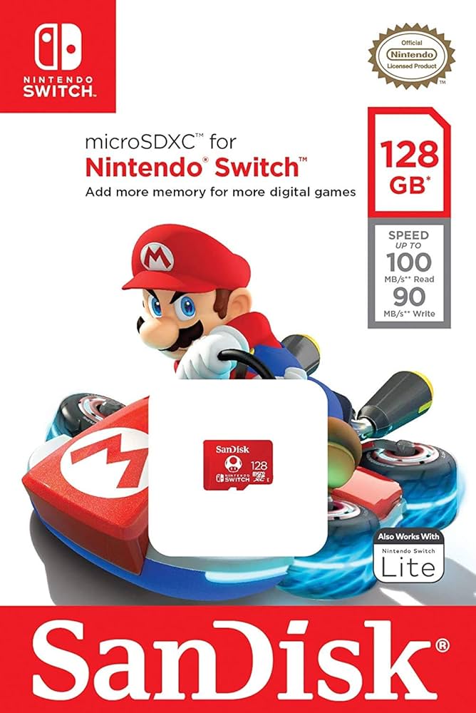 Amazon | SanDisk 128GB Nintendo Switch Micro SD Card/Switch Lite
