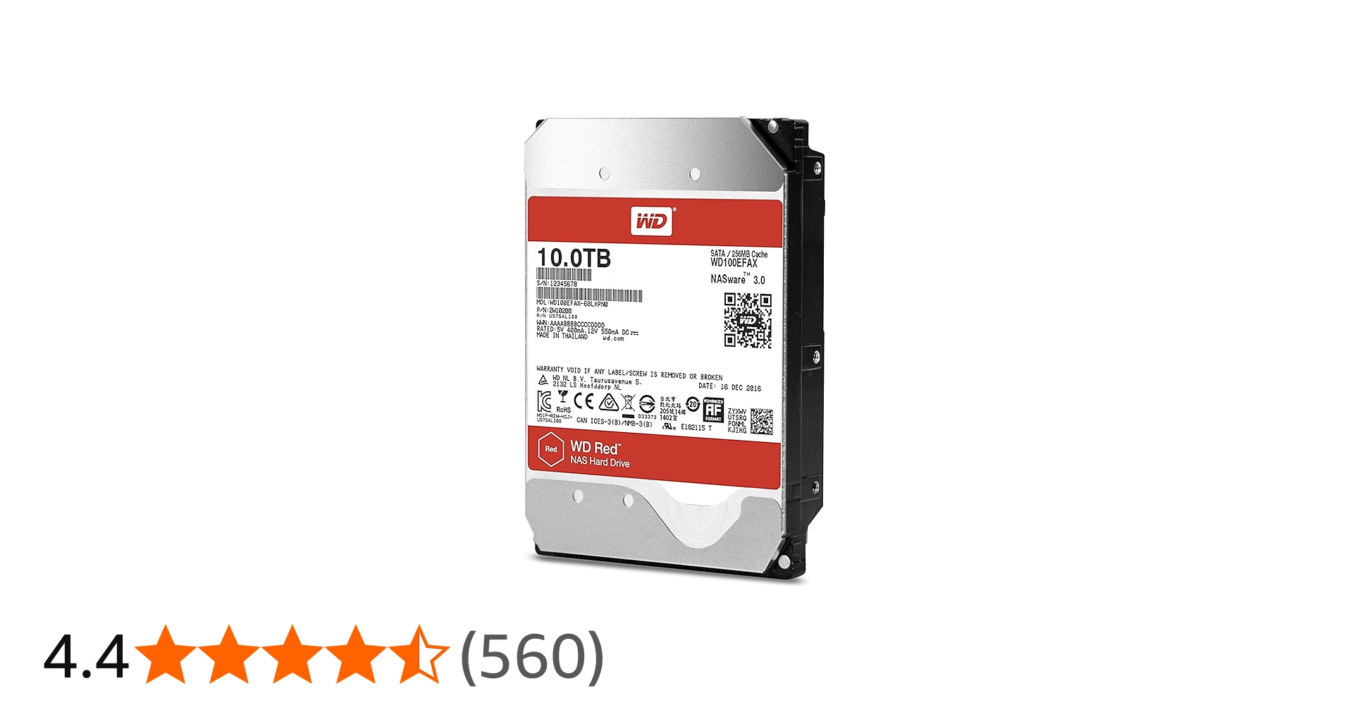 Amazon | Western Digital HDD 10TB WD Red NAS RAID 3.5インチ 内蔵