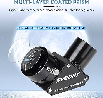 Amazon.com : SVBONY SV222 90 Degree Diagonal Mirror, 1.25 Inch