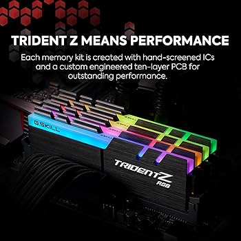 G.SKILL Trident Z RGB Series DDR4 RAM (XMP) 32GB (2x16GB) 3600MT/s