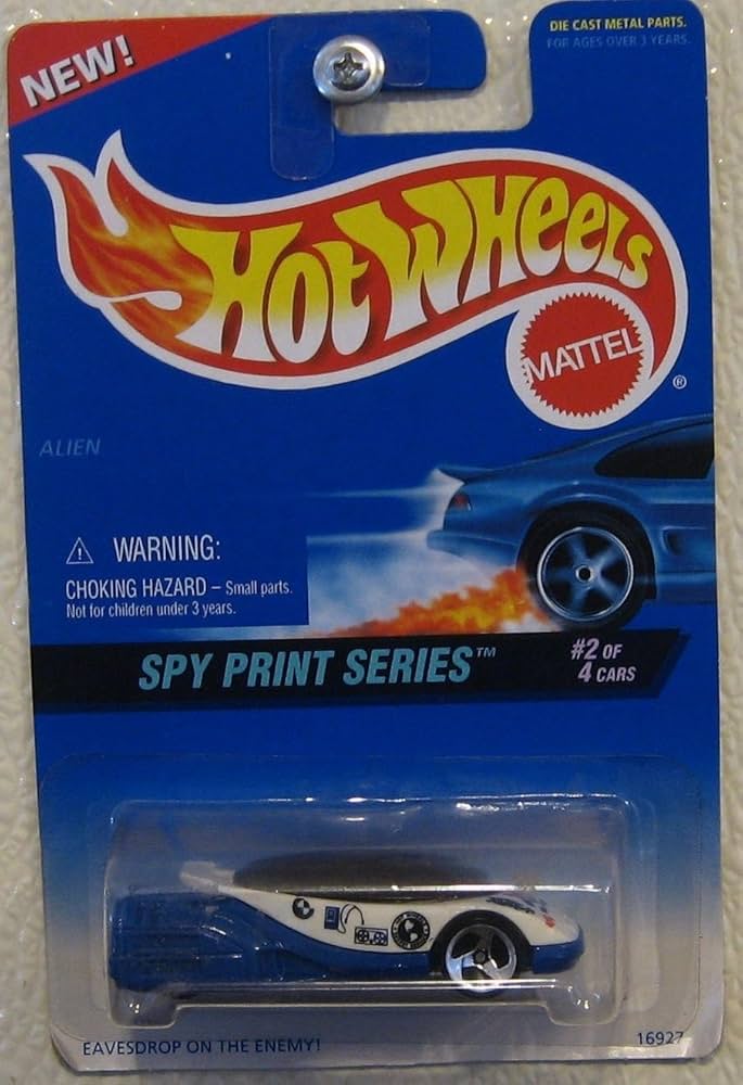 Amazon.com: Hot Wheels Spy Print Series Alien 1/64 2/4 Collector