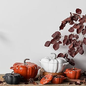 Amazon.co.jp: STAUB 鋳鉄ダッチオーブン 3.5クォート パンプキン