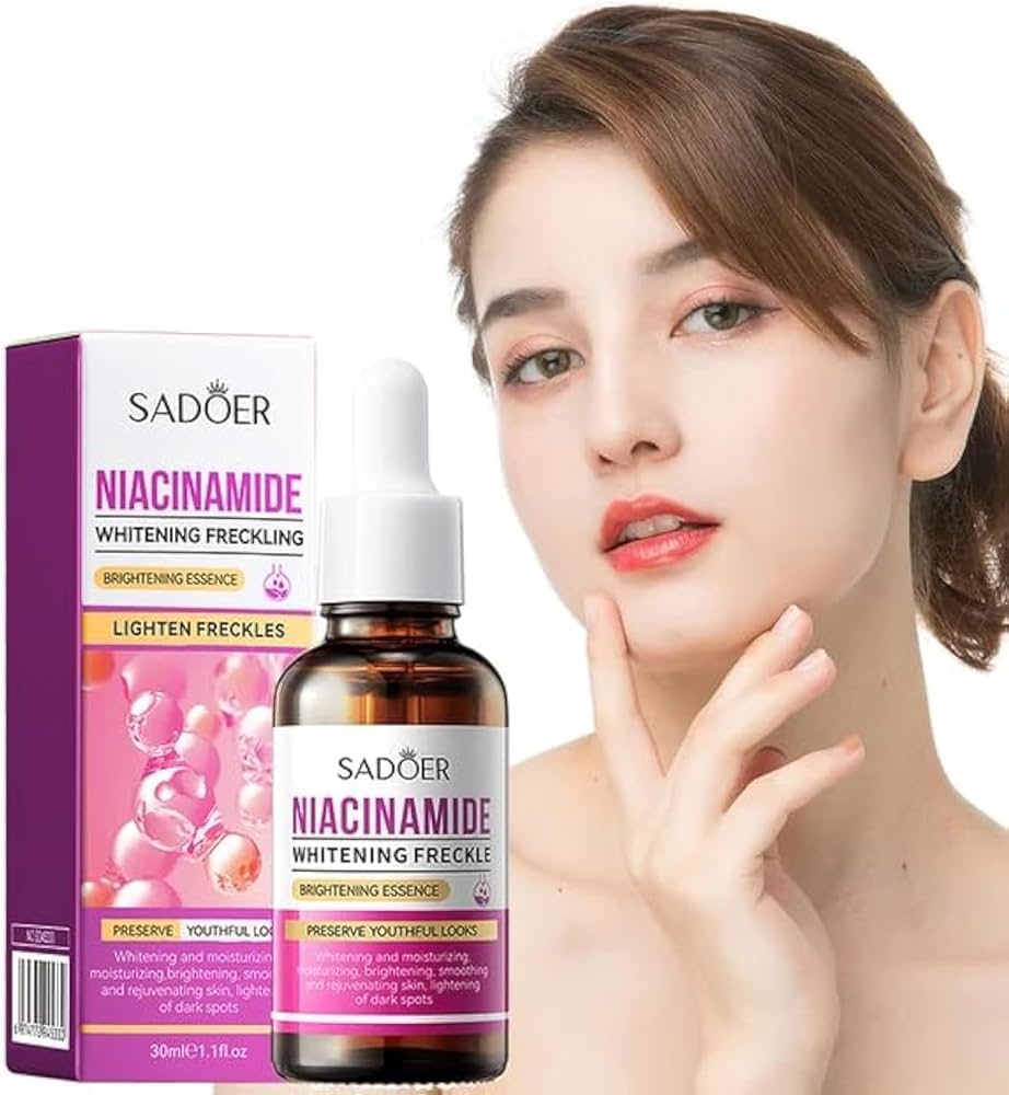 SADOER Niacinamide Skin Whitening Face Serum for Shrink Pores