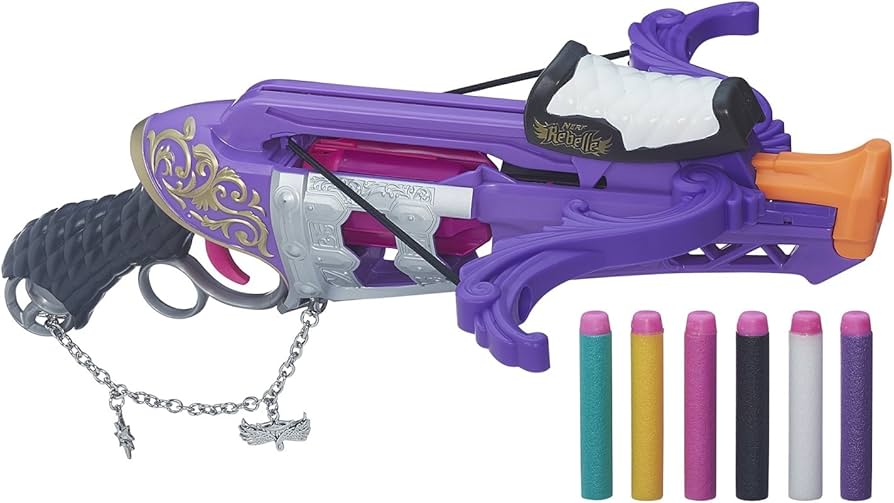 Amazon.com: Nerf Rebelle Charmed Fair Fortune Crossbow Blaster