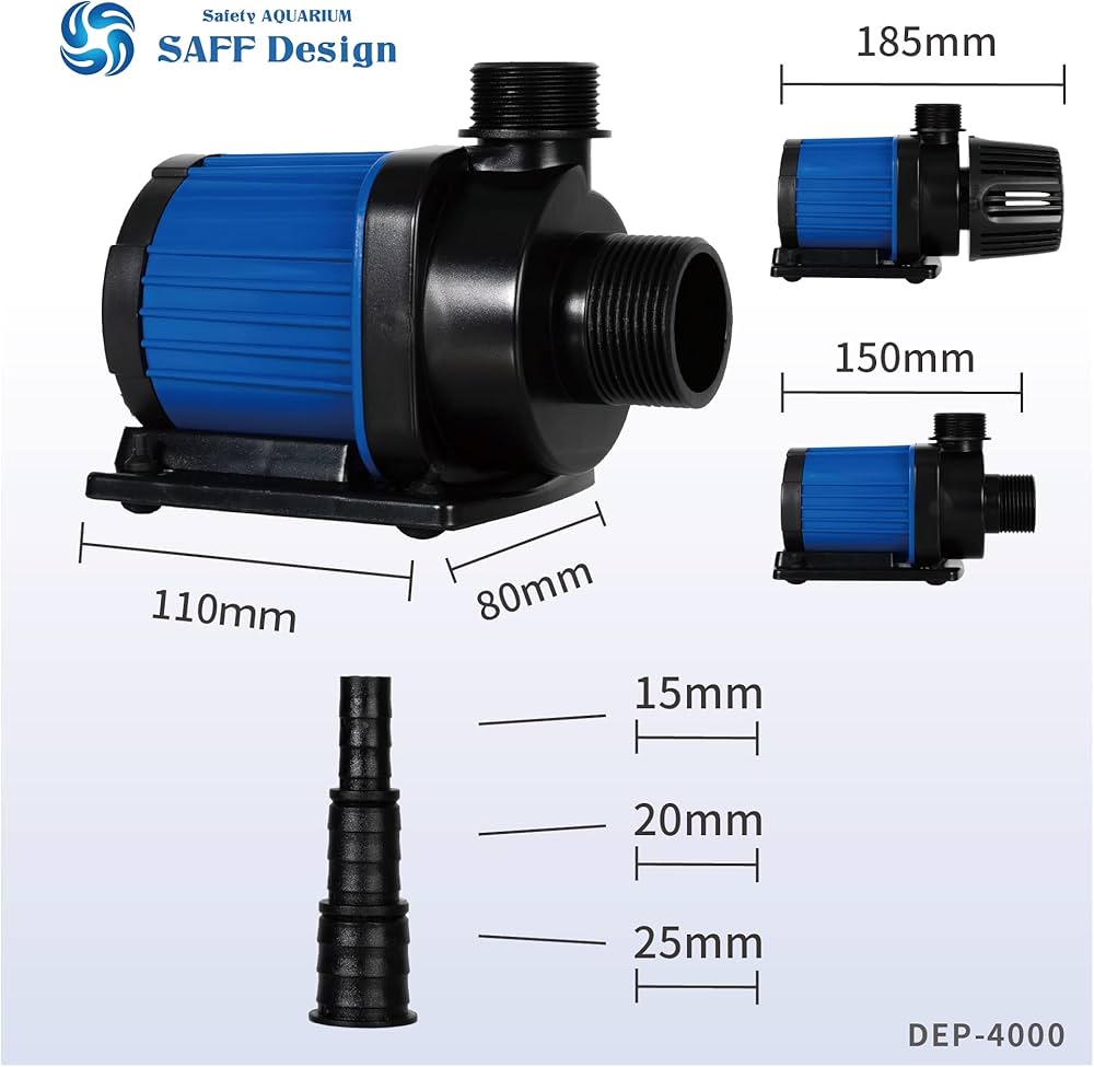 Amazon.co.jp: HSBAO DEP-4000 吐出量4000L/H (毎分66L) 揚程3.5m DC