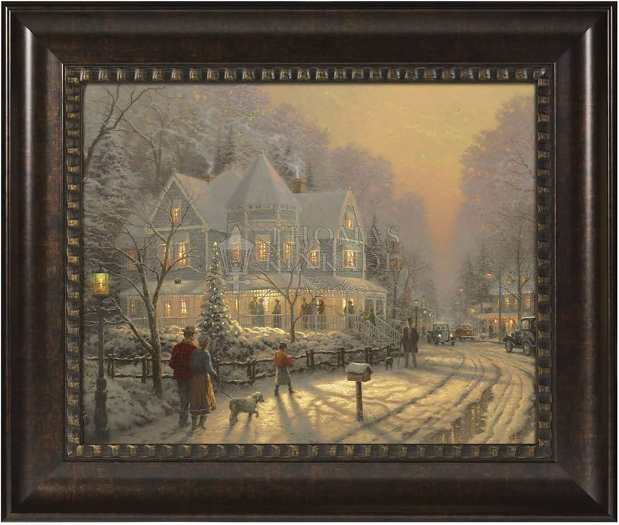 Amazon.com: Thomas Kinkade A Holiday Gathering 22 x 26.5