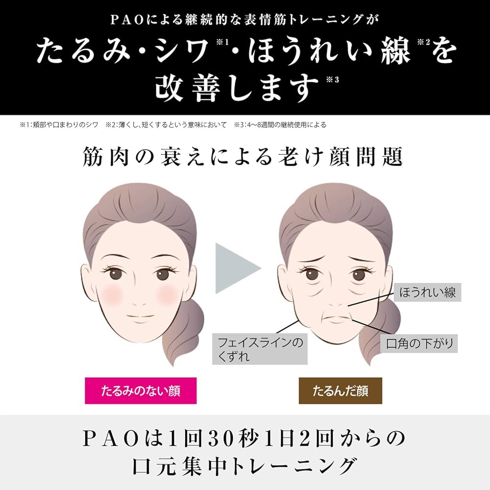 Amazon.com : MTG (Em Gee Tea) Facial Fitness PAO Pao Black