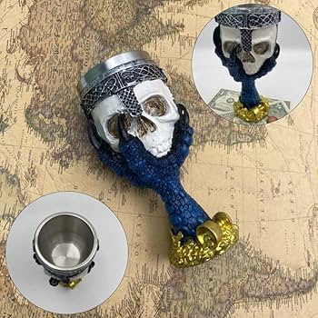 Amazon.co.jp: ルナリ スカル モチーフ 置物 ドクロ 骸骨 小物