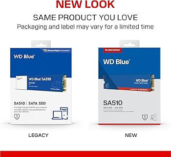 Amazon.com: WD Blue SA510 500GB SATA SSD - SATA III 6 Gb/s, M.2