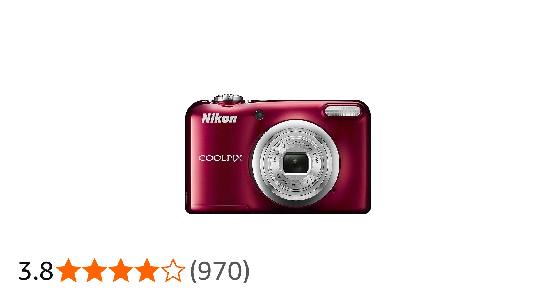 Amazon | Nikon デジタルカメラ COOLPIX A10 レッド 光学5倍ズーム