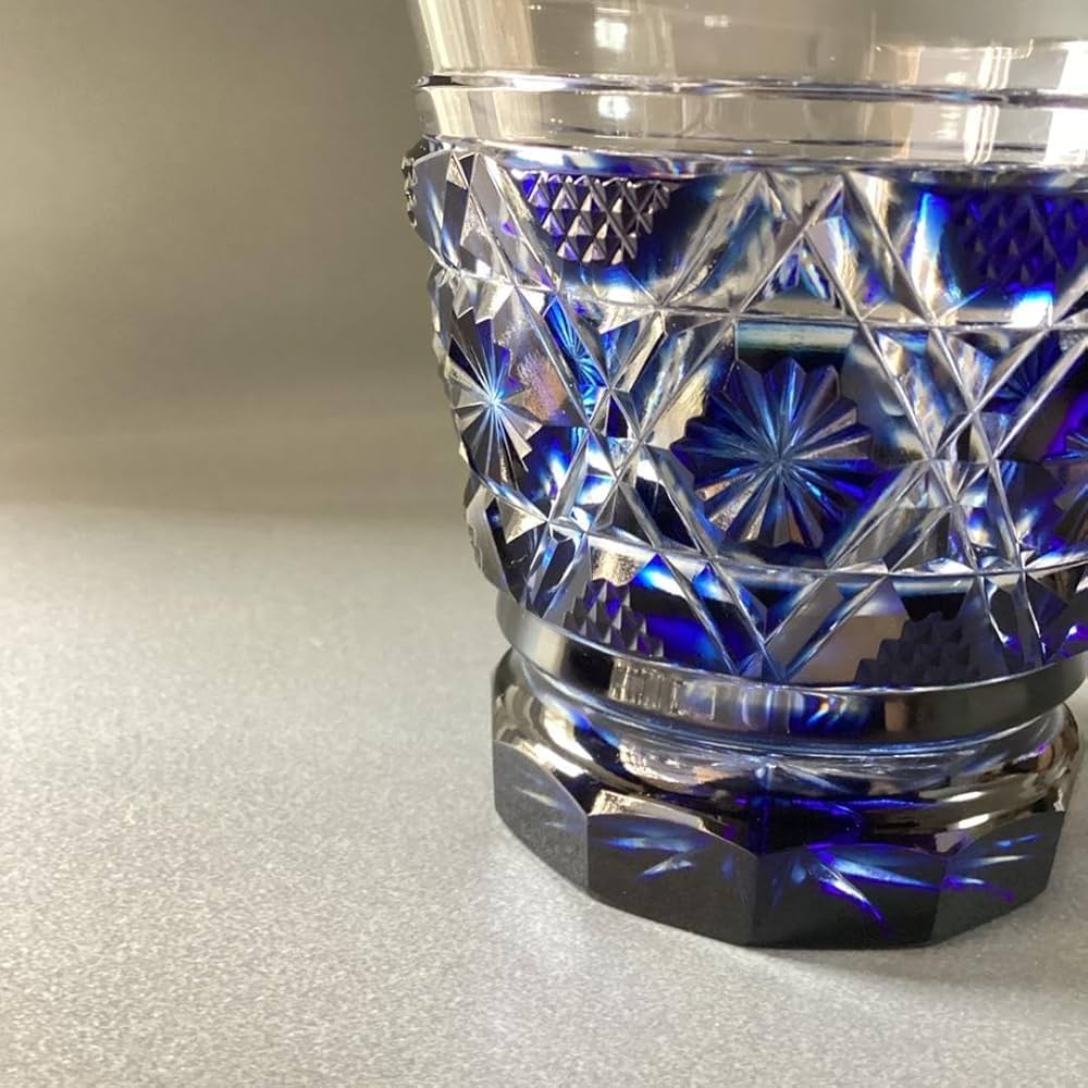 薩摩切子 藍被せガラス ガラス小鉢 薩摩切子 藍被せガラス ガラス小鉢