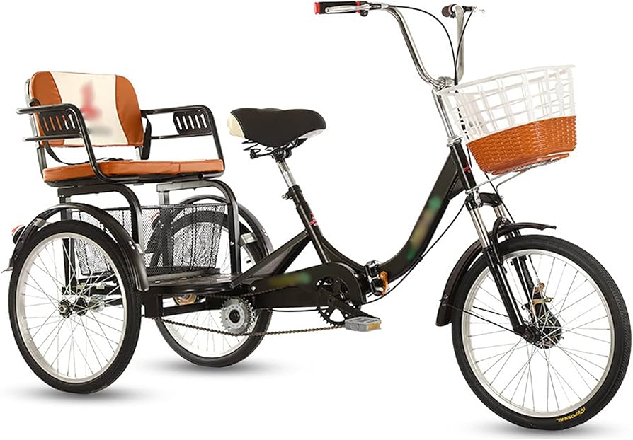 Amazon.co.jp: 三輪自転車 大人の三輪車 家族、女性、男性、負荷200kg