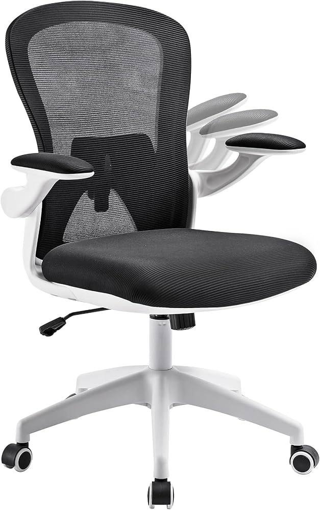 Amazon.co.jp: 人間工学 デスクチェア 無段階昇降 360度回転 可動肘