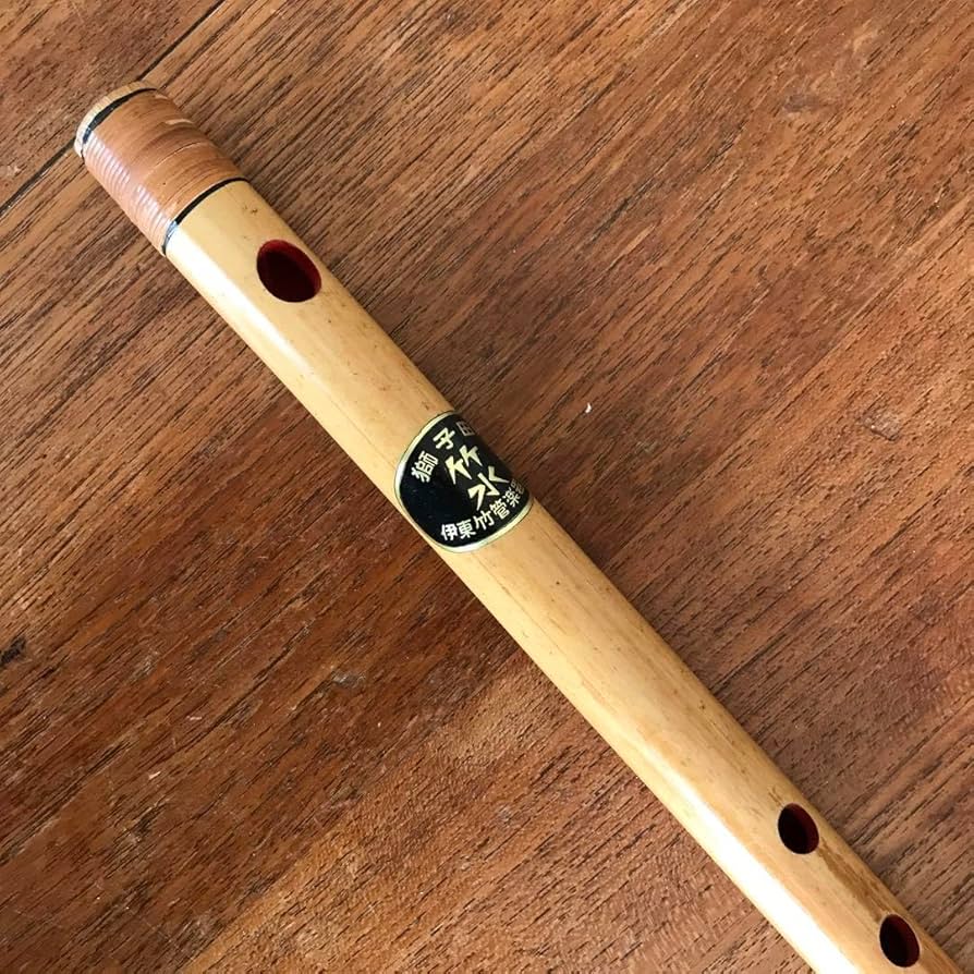 Amazon.co.jp: 獅子田流篠笛竹水 七本調子七穴天地籐巻自然色仕上げ