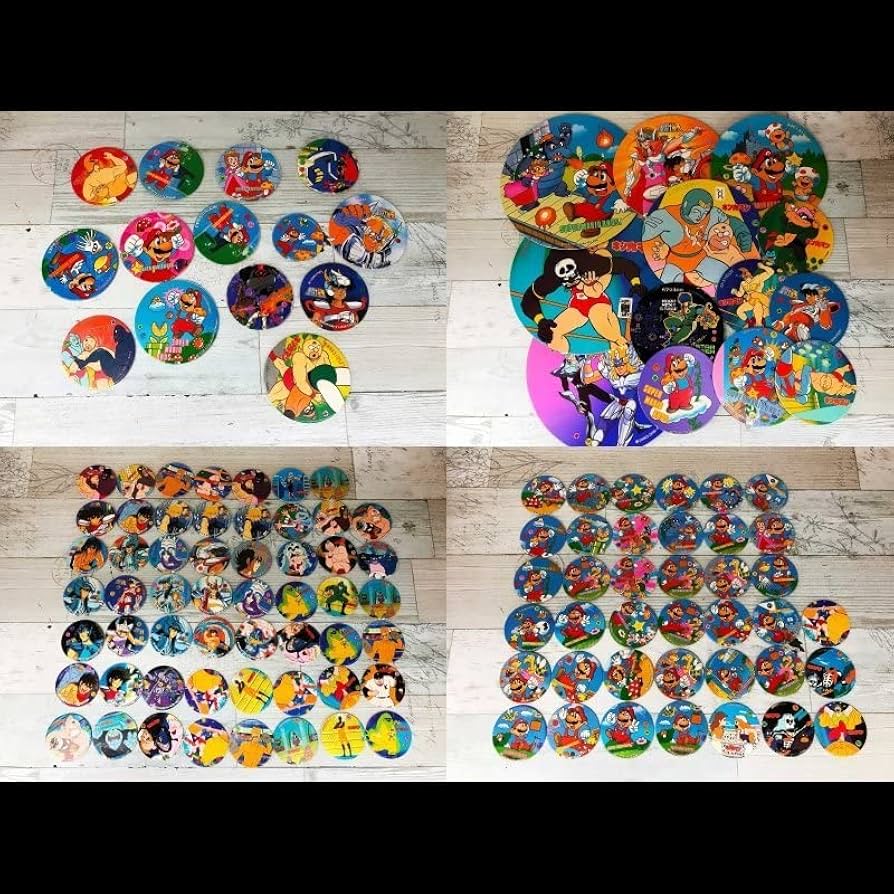 Amazon.co.jp: めんこ メンコ 面子 まとめて セット キン肉マン マリオ