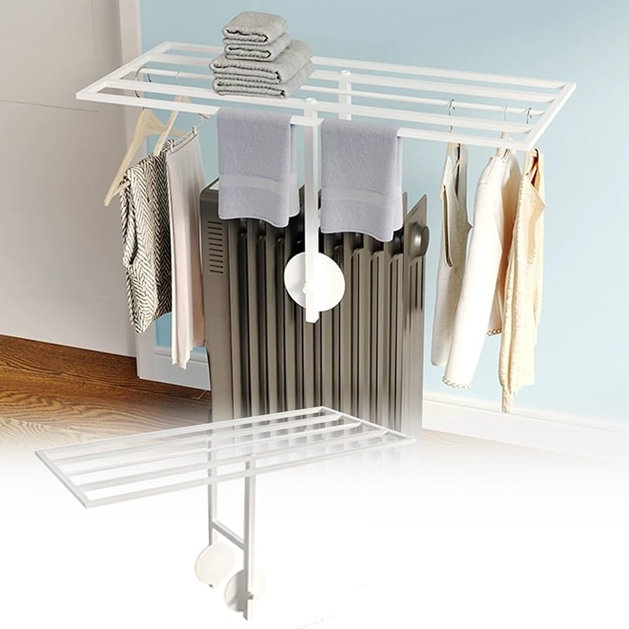 Amazon.co.jp : オイルヒーター用物干しラック 鉄製オイル ヒーター