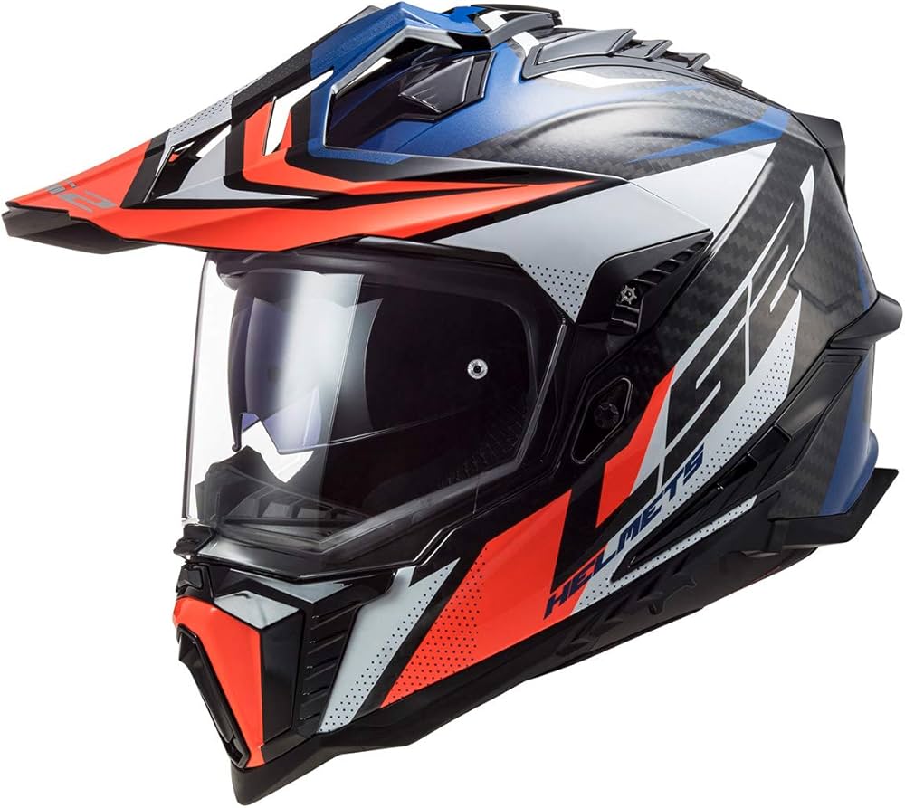 Amazon.com: LS2 Helmets Explorer Carbon Adventure Helmet (Focus