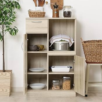 Amazon.co.jp: 不二貿易 食器棚 キッチン収納 キッチンボード 幅60