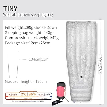 Amazon.com : Wind Hard Tiny 10D 800FP Ultralight Wearable Goose