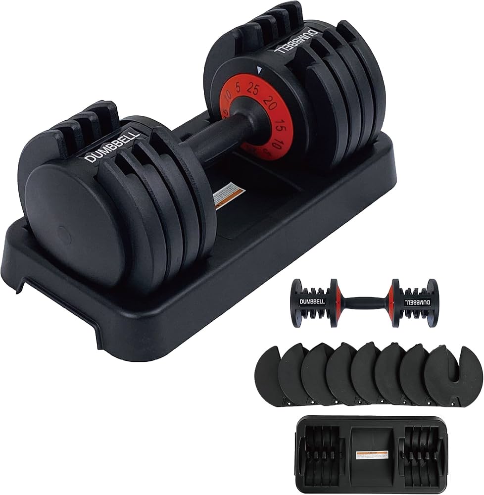Amazon | TOP FILM ダンベル 可変式 アジャスタダンベル 5～25kg 5
