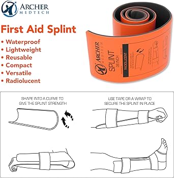 Amazon | Archer MedTech 万能応急処置スプリント プレミアム品質 成形