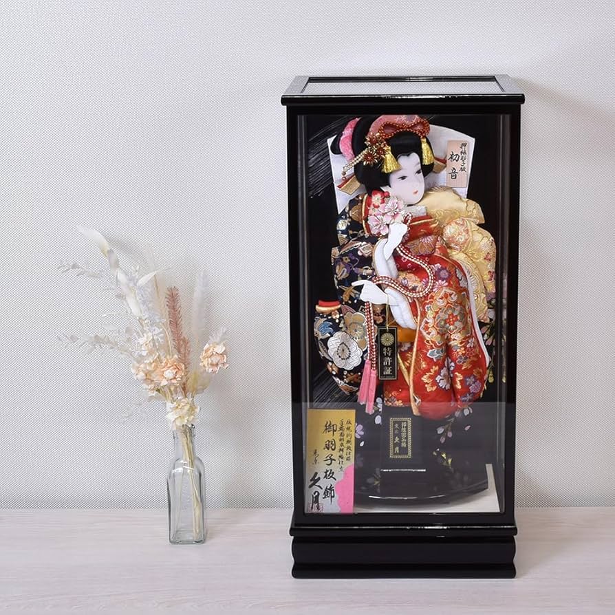 Amazon | 羽子板 初正月 久月 羽子板 15号 初音 羽子板飾り ケース 15